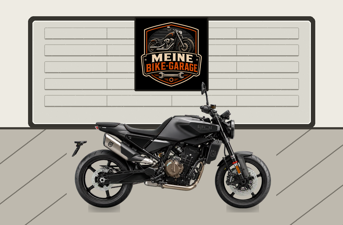 Motorradillustration für Husqvarna Svartpilen 801