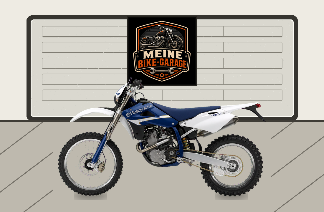 Motorradillustration für Husqvarna TE 510