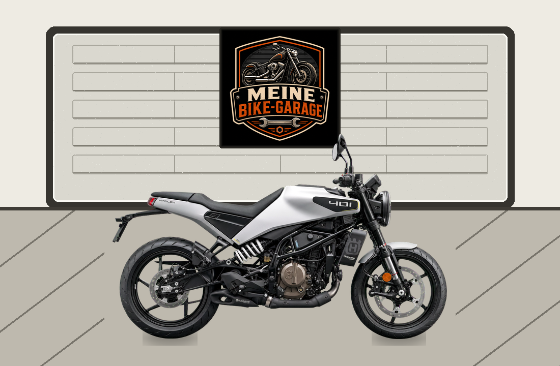 Motorradillustration für Husqvarna Vitpilen 401