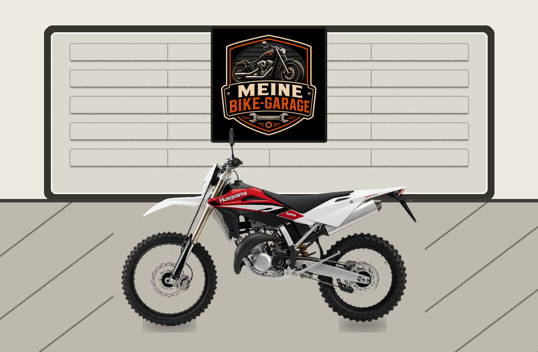 Motorradillustration für Husqvarna WR 125