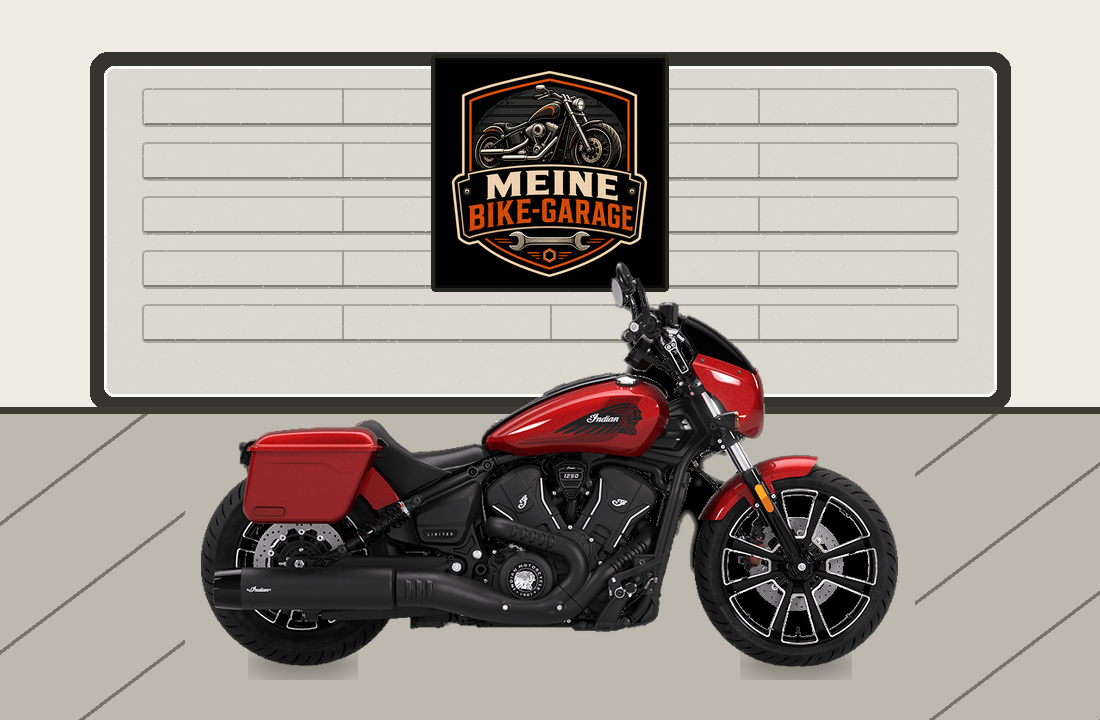 Motorradillustration für Indian 101 Scout