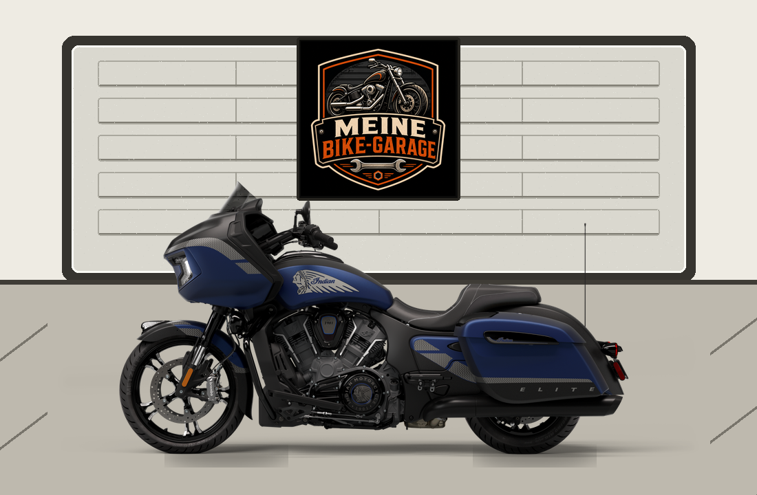 Motorradillustration für Indian Challenger Elite