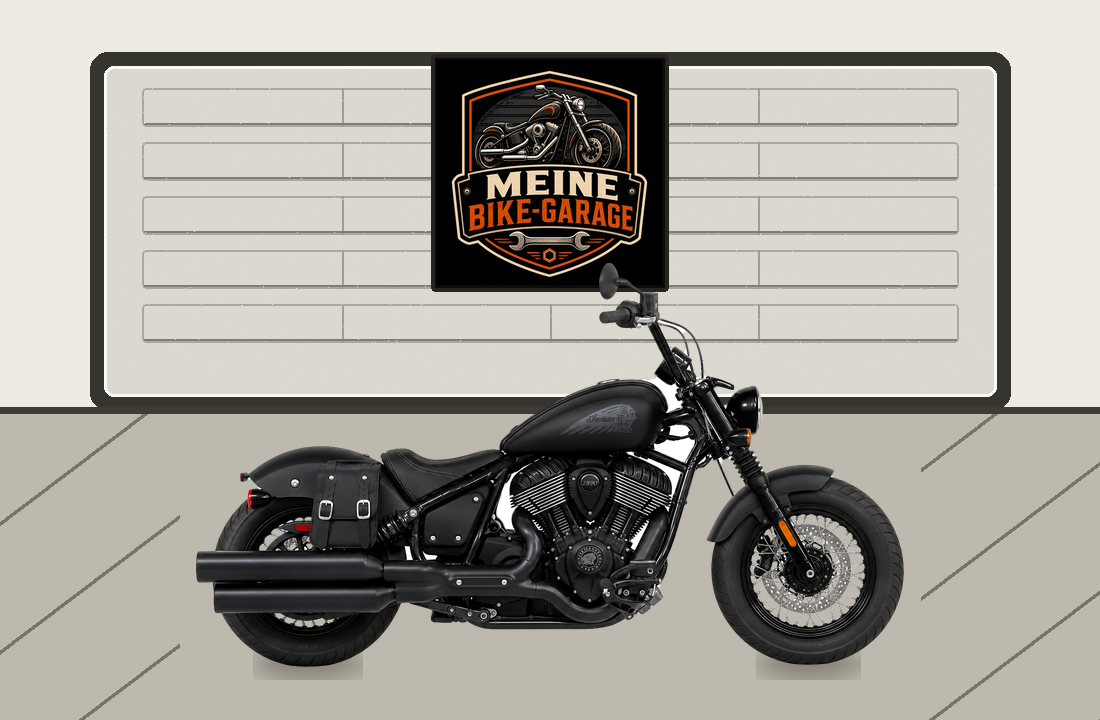 Motorradillustration für Indian Chief Bobber