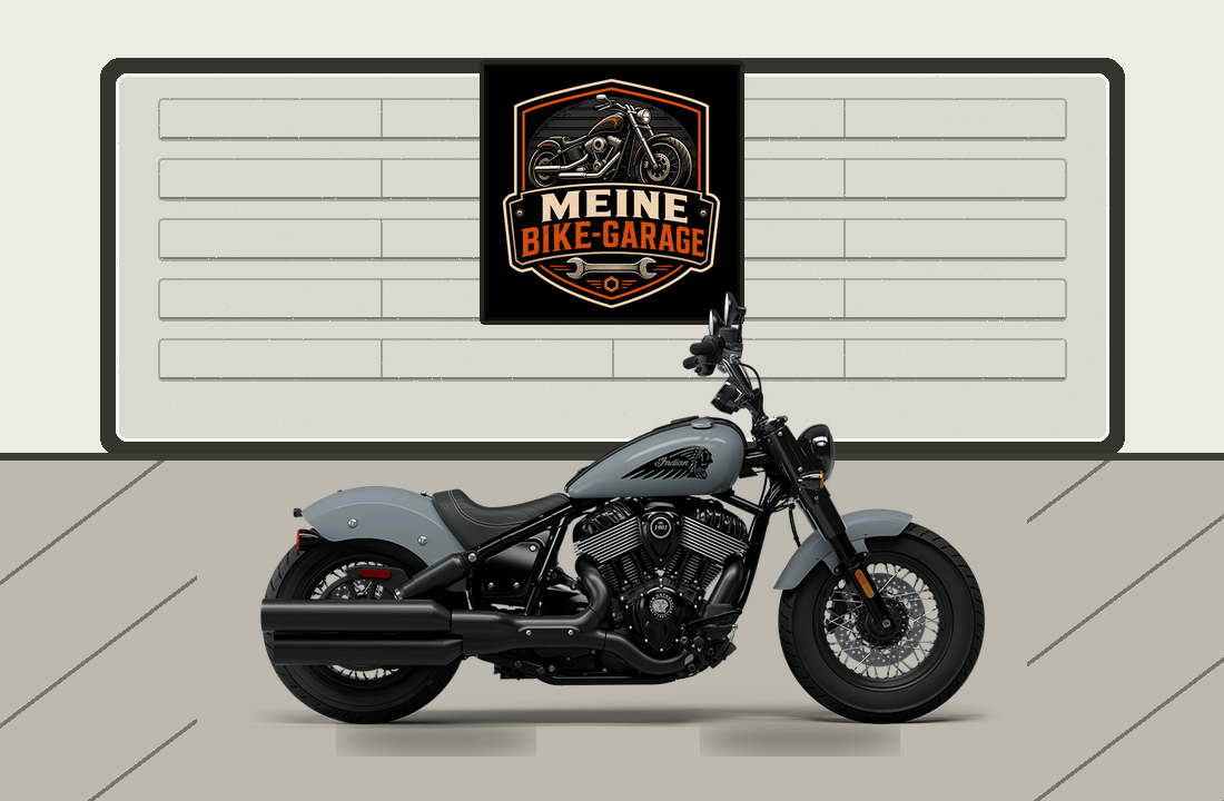 Motorradillustration für Indian Chief Bobber Dark Horse