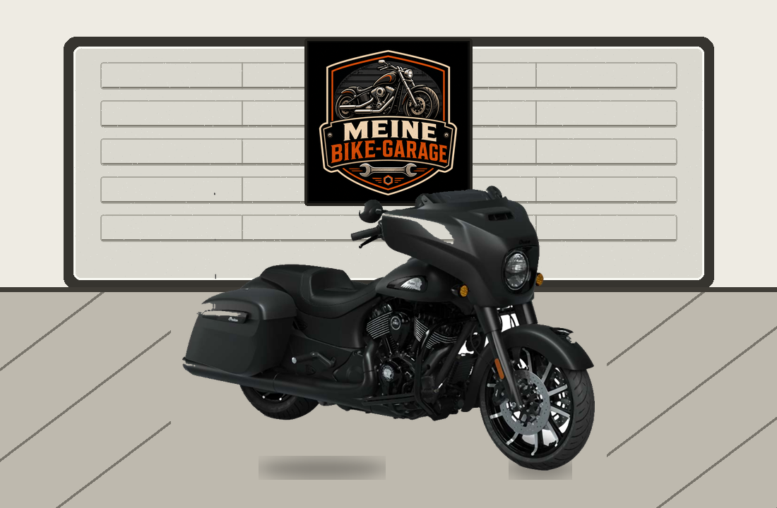 Motorradillustration für Indian Chief Dark Horse