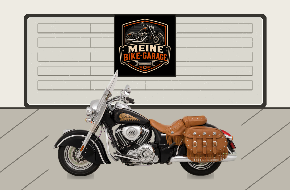 Motorradillustration für Indian Chief Vintage