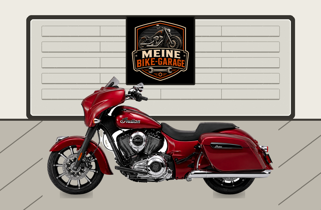 Motorradillustration für Indian Chieftain