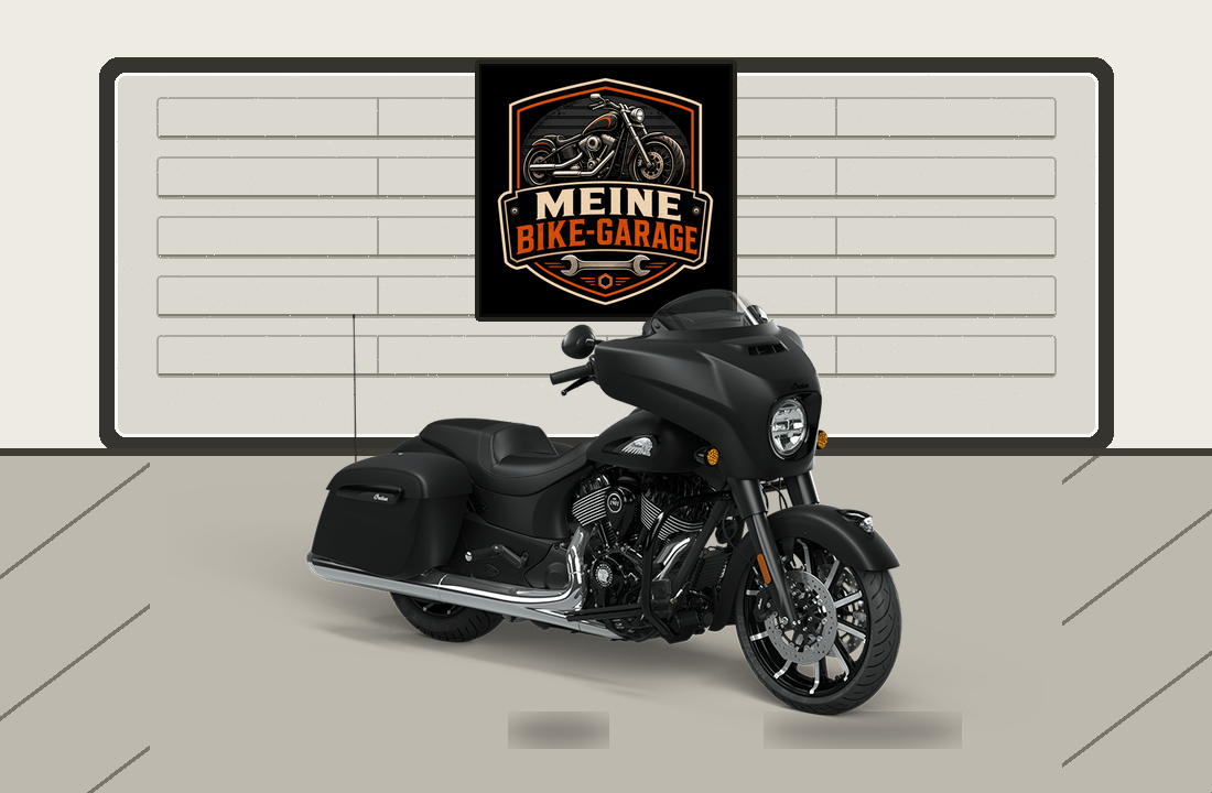 Motorradillustration für Indian Chieftain Dark Horse