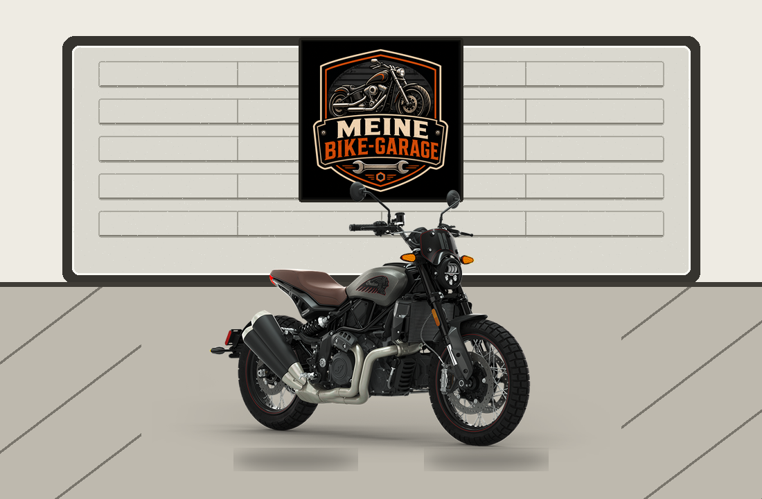 Motorradillustration für Indian FTR Rally