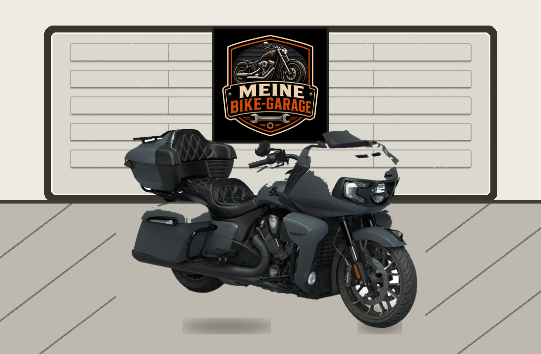 Motorradillustration für Indian Pursuit