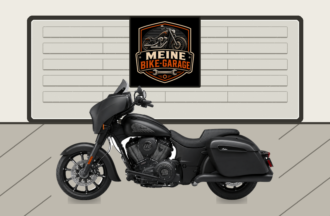 Motorradillustration für Indian Pursuit Dark Horse
