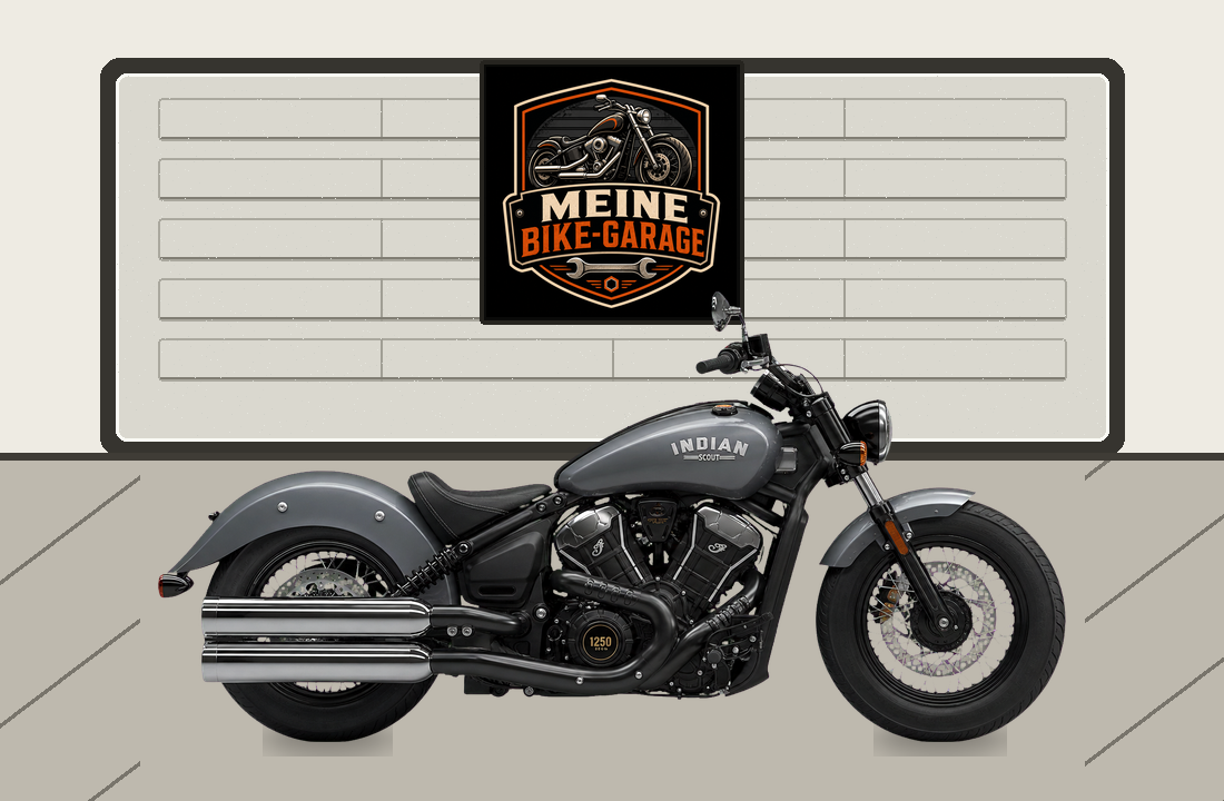 Motorradillustration für Indian Scout Classic