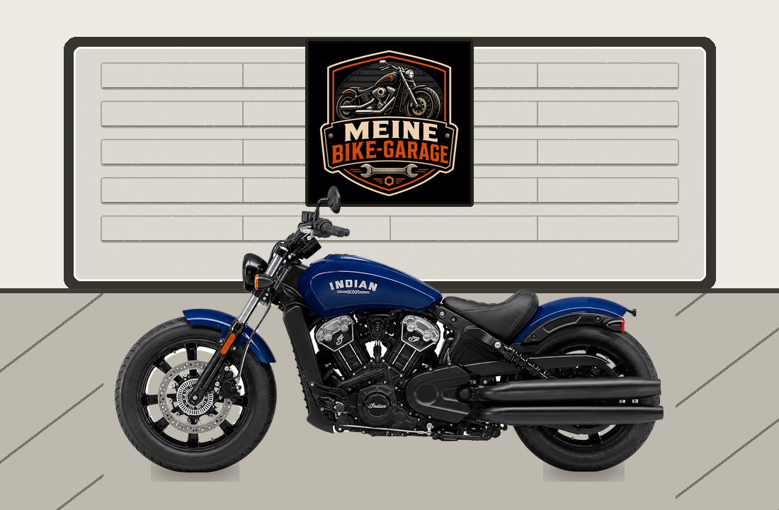 Motorradillustration für Indian Scout Sixty