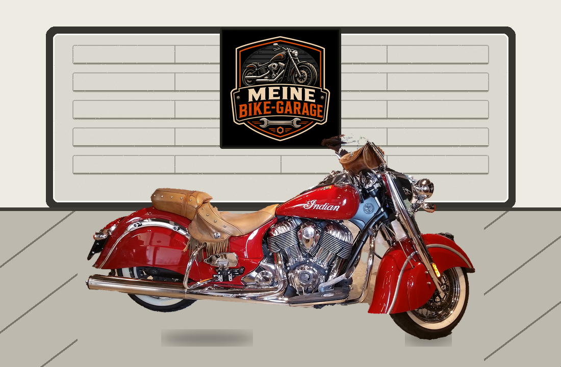 Motorradillustration für Indian Springfield