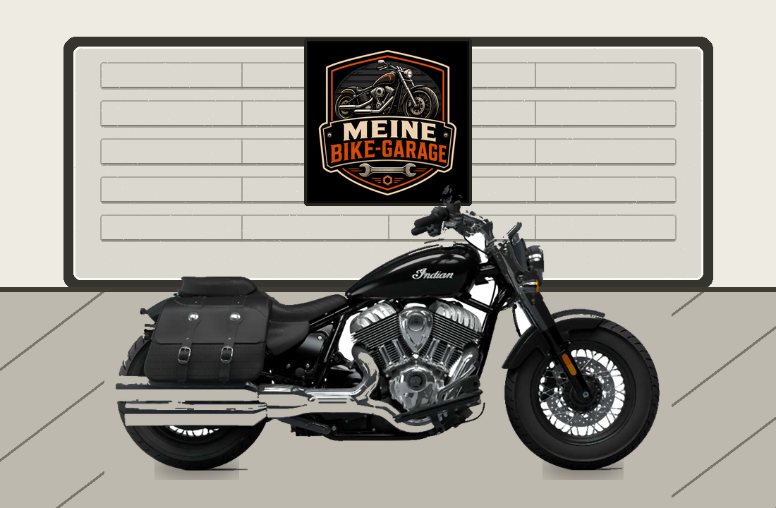 Motorradillustration für Indian Super Chief Limited