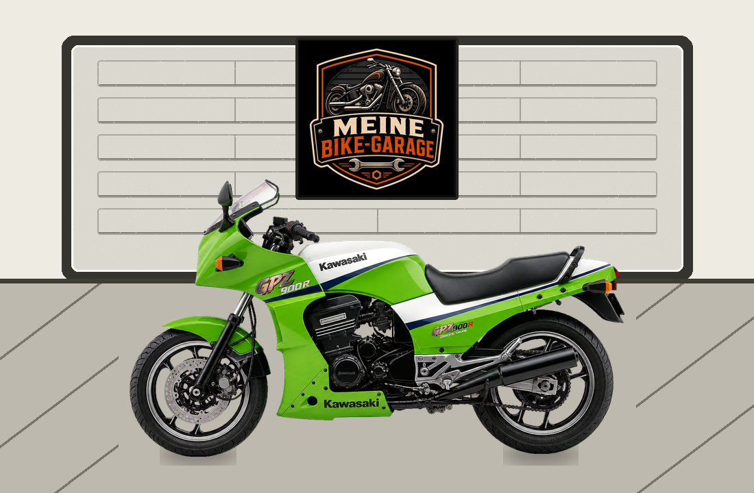 Motorradillustration für Kawasaki GPZ900R