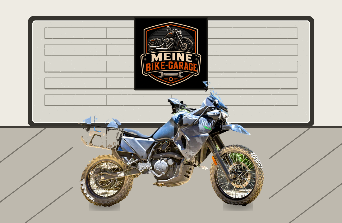 Motorradillustration für Kawasaki KLR650