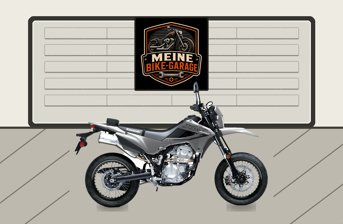 Motorradillustration für Kawasaki KLX300
