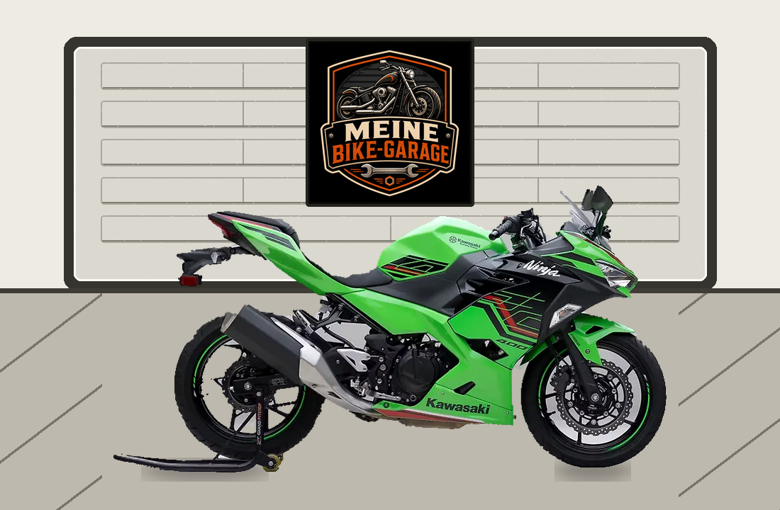Motorradillustration für Kawasaki Ninja 400