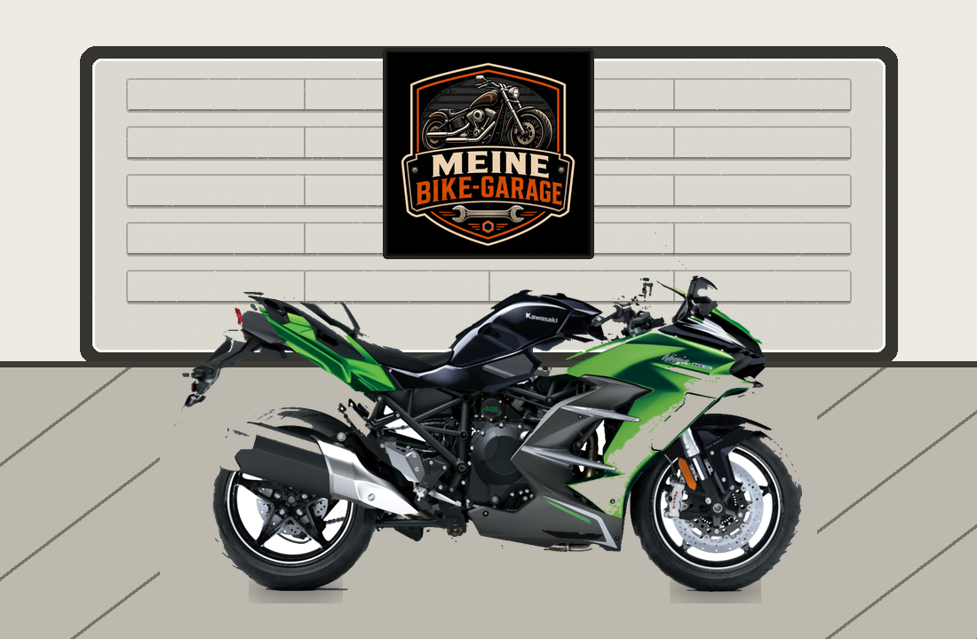 Motorradillustration für Kawasaki Ninja H2 SX SE