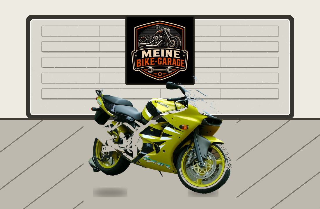 Motorradillustration für Kawasaki Ninja ZX-6R
