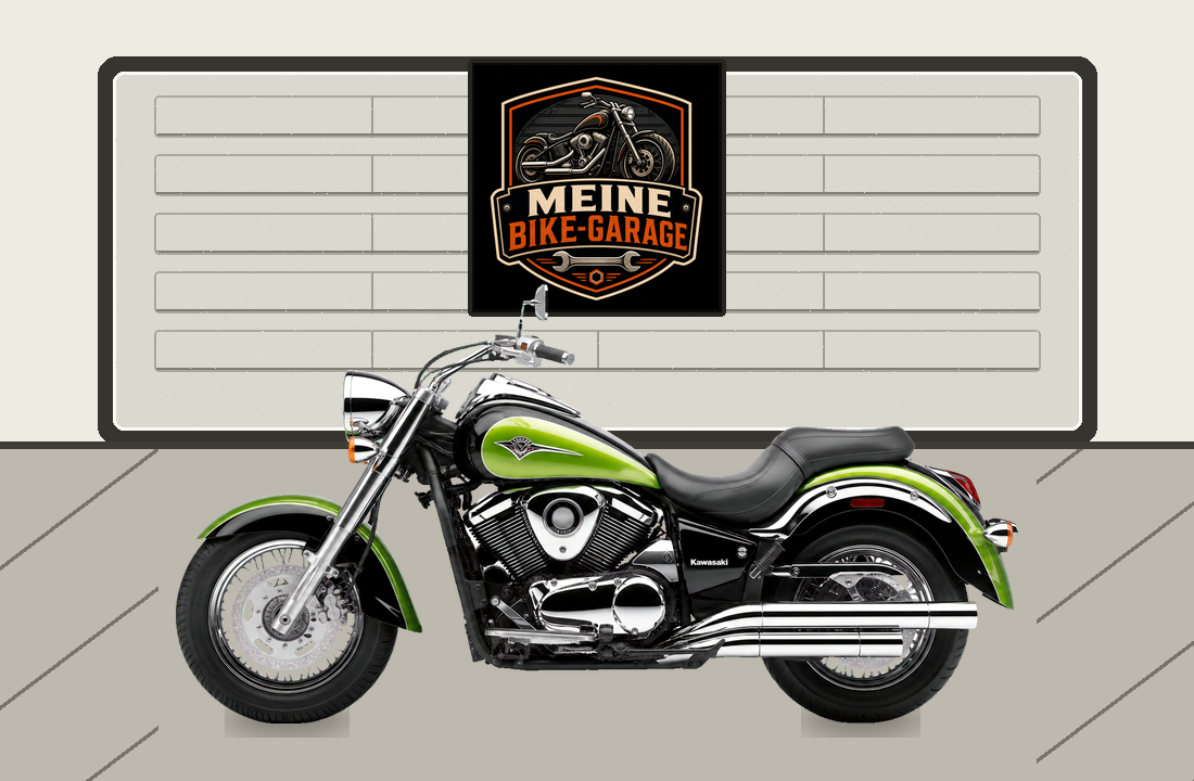 Motorradillustration für Kawasaki Vulcan 2000