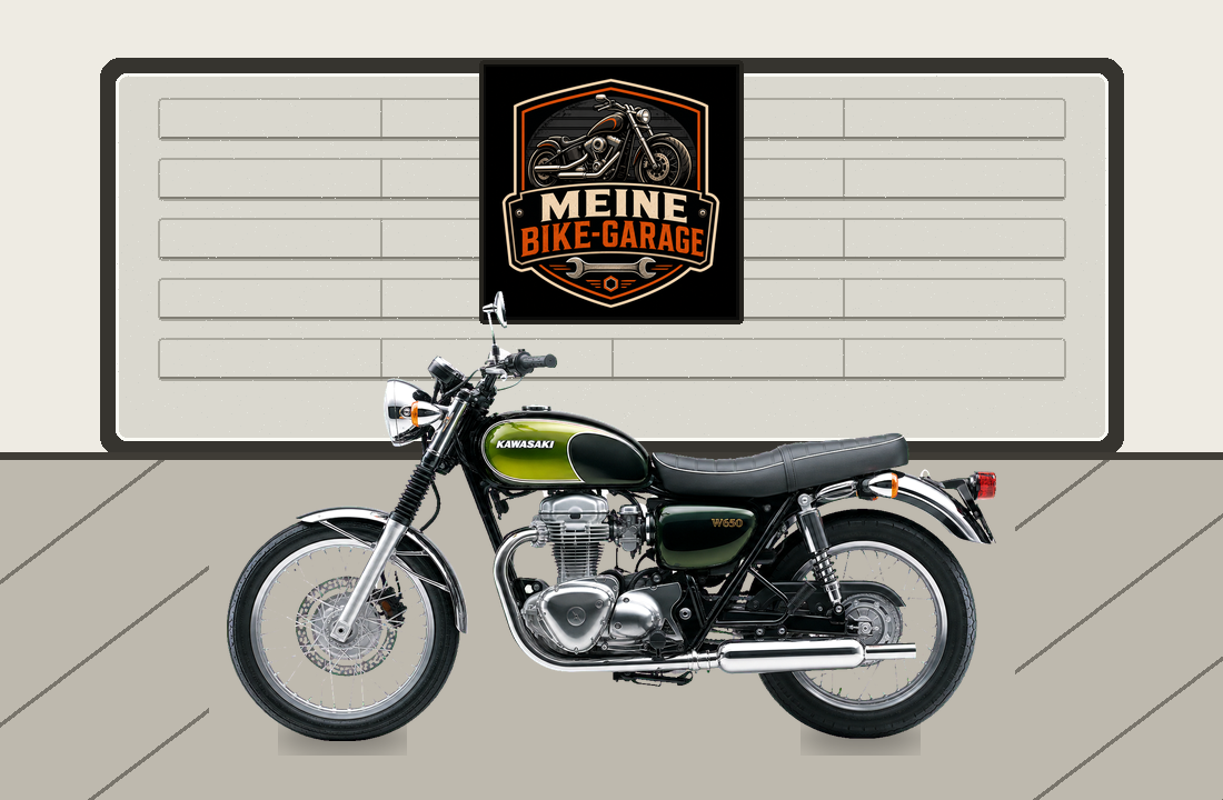 Motorradillustration für Kawasaki W650