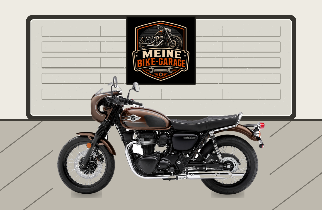 Motorradillustration für Kawasaki W800 Cafe