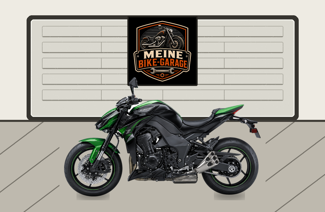 Motorradillustration für Kawasaki Z1000