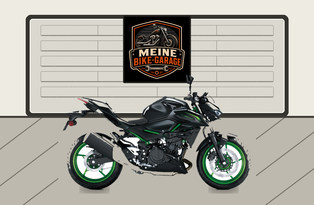 Motorradillustration für Kawasaki Z500