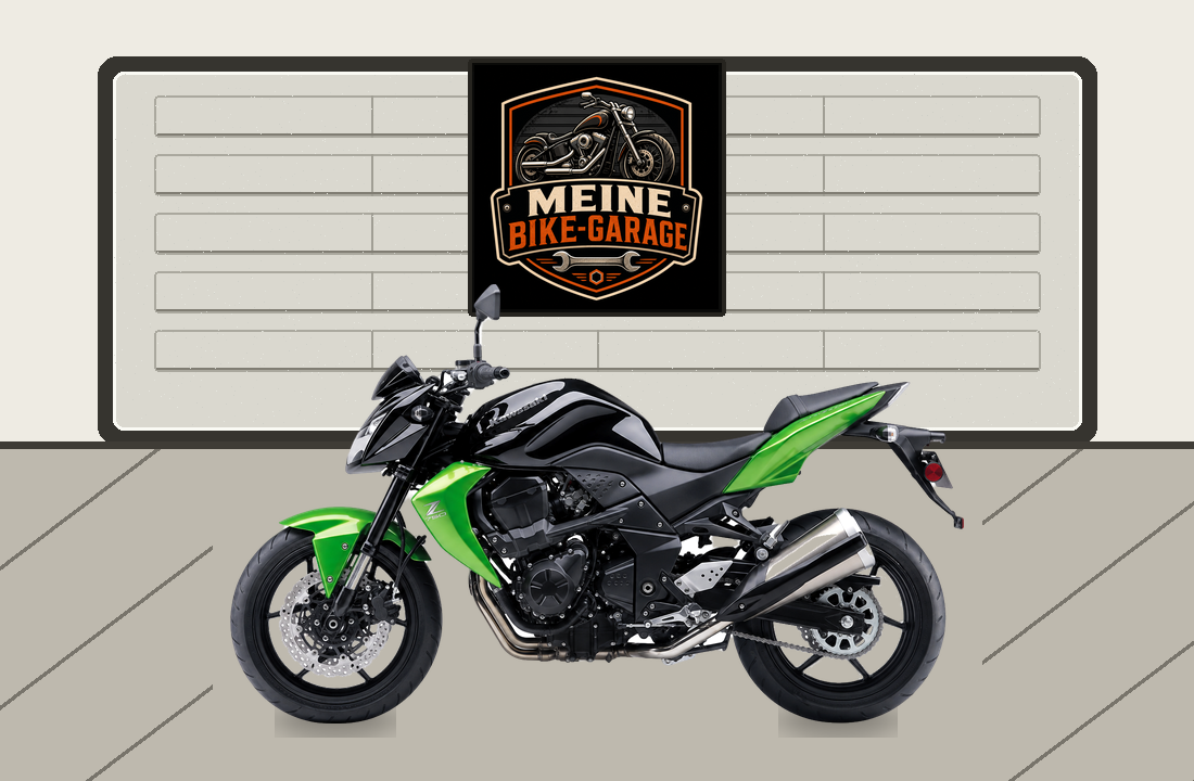 Motorradillustration für Kawasaki Z750