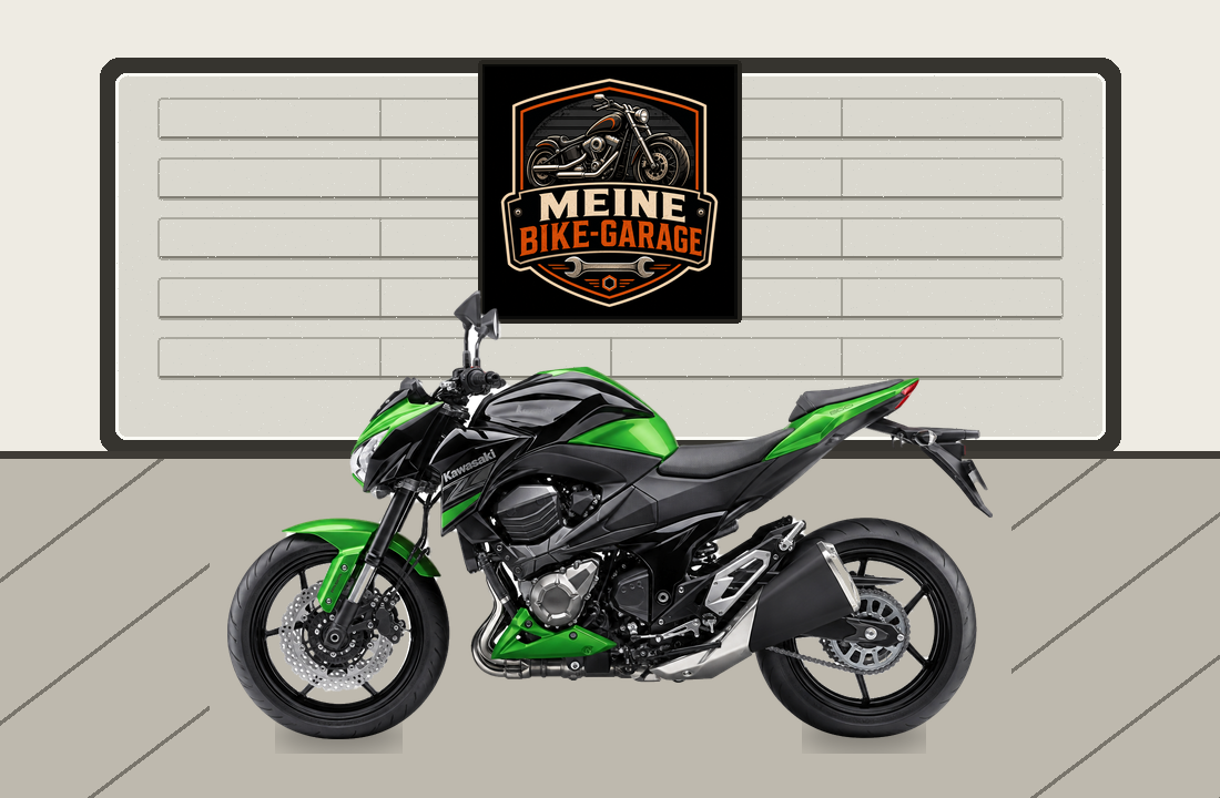 Motorradillustration für Kawasaki Z800