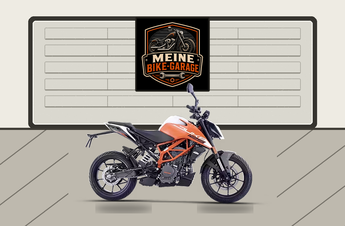 Motorradillustration für KTM 125 Duke