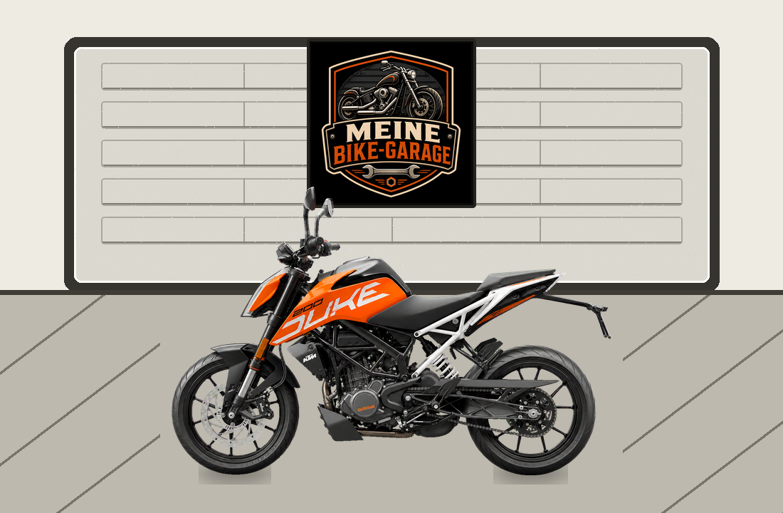 Motorradillustration für KTM 200 Duke