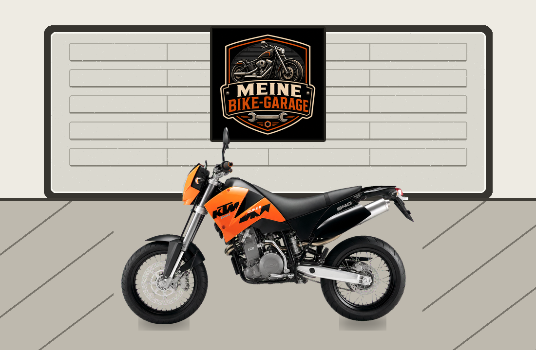 Motorradillustration für KTM 640 Duke II