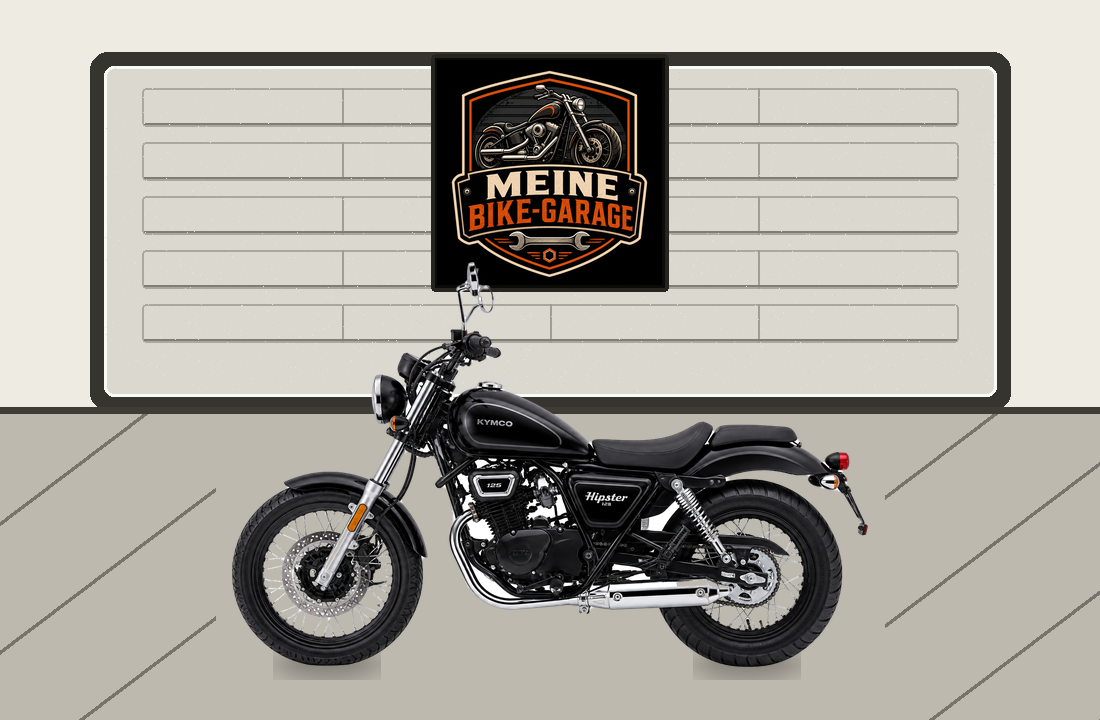 Motorradillustration für Kymco Hipster 125