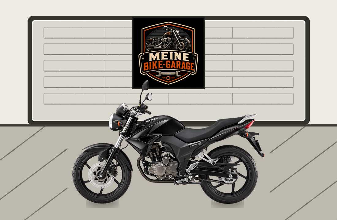 Motorradillustration für Kymco Quannon Naked 125