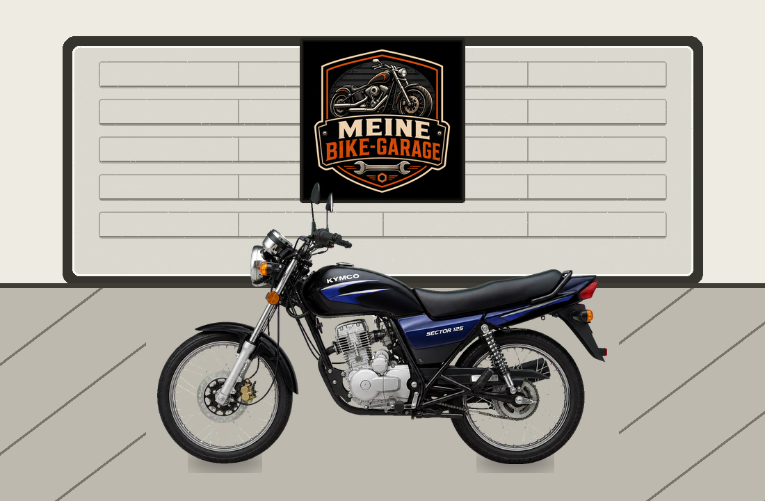 Motorradillustration für Kymco Sector 125