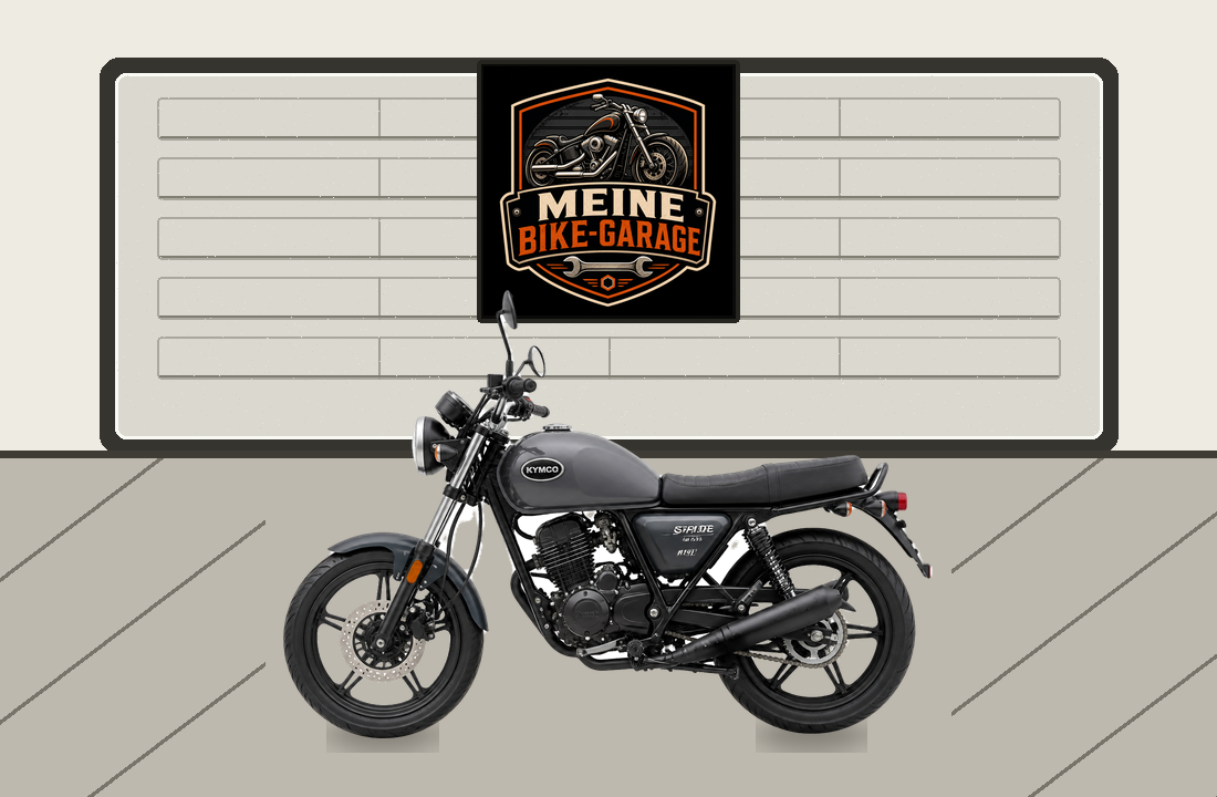 Motorradillustration für Kymco Spade 150i