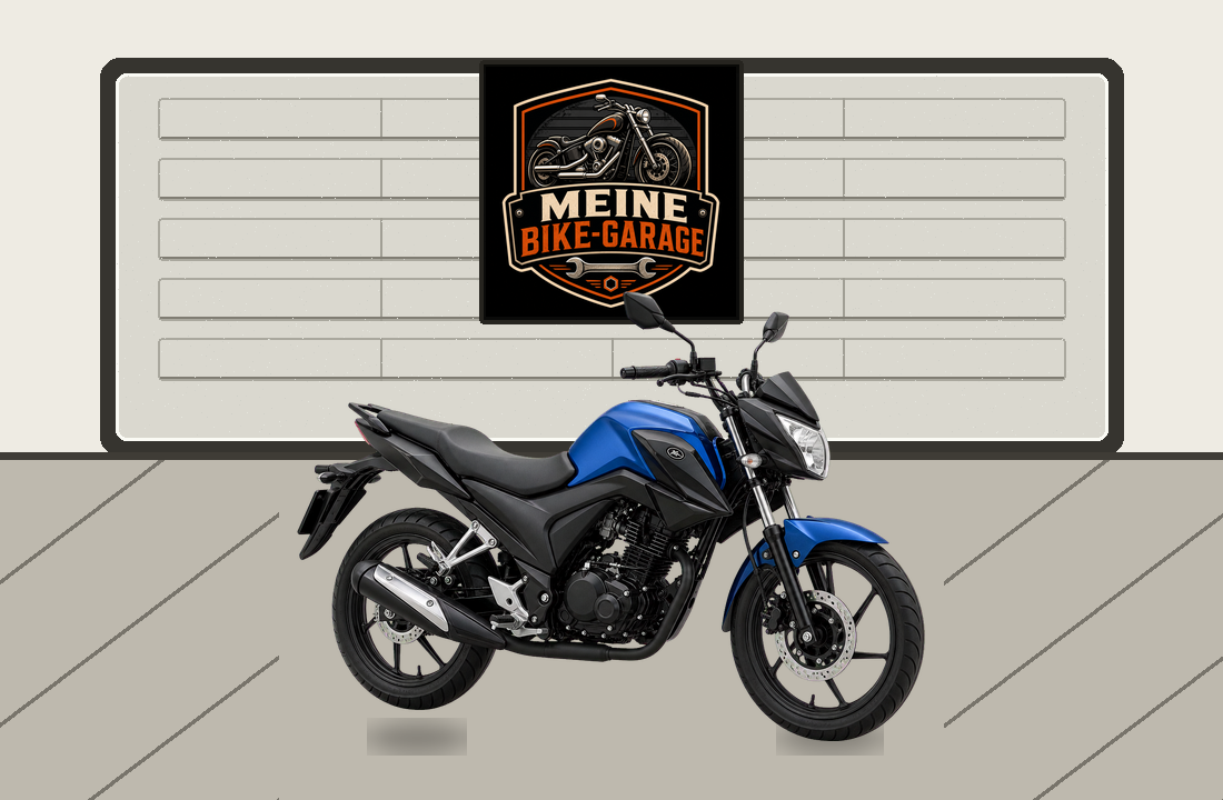 Motorradillustration für Kymco Visar 125