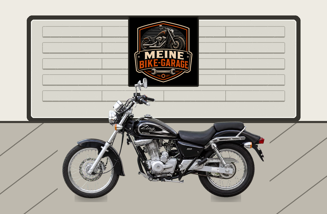 Motorradillustration für Kymco Zing 150