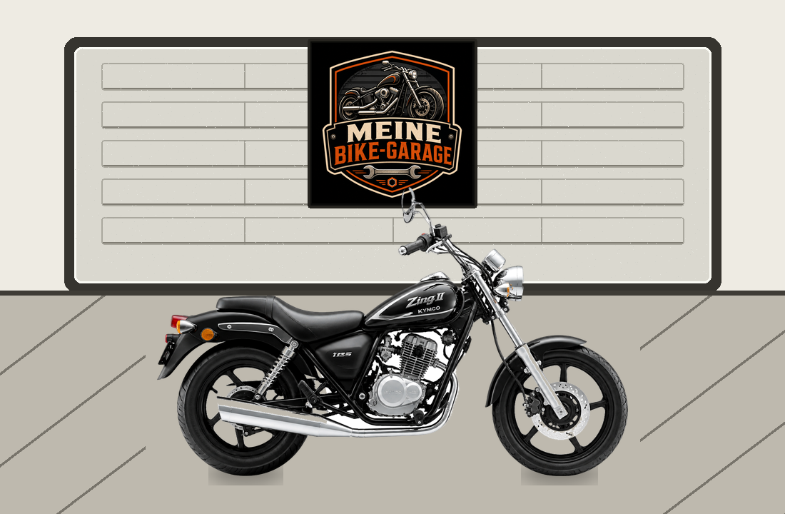 Motorradillustration für Kymco Zing II 125