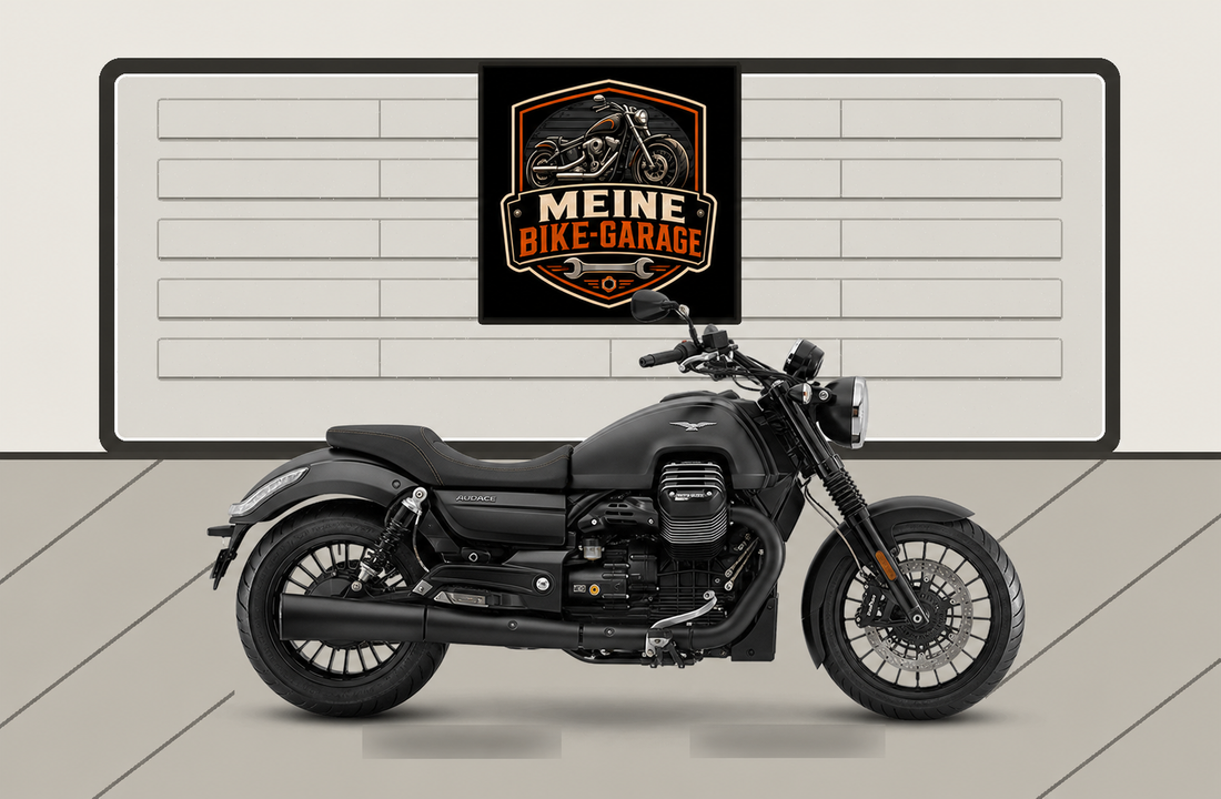 Motorradillustration für Moto Guzzi Audace