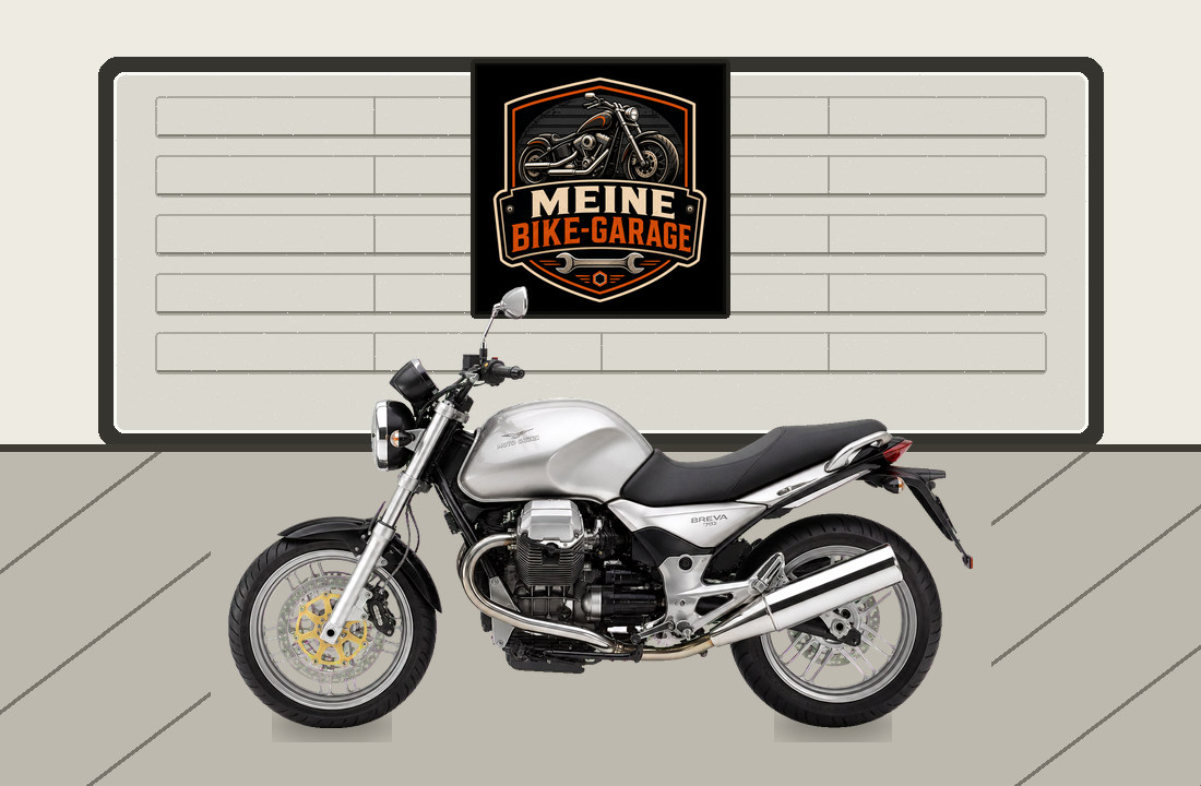 Motorradillustration für Moto Guzzi Breva 750