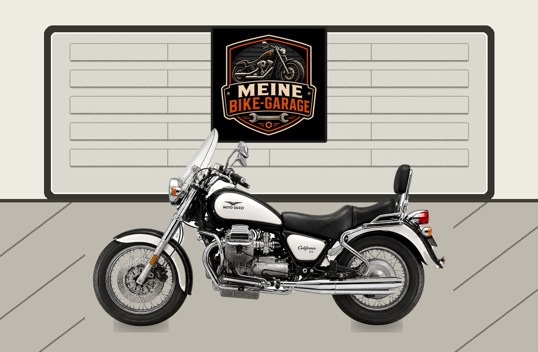 Motorradillustration für Moto Guzzi California EV