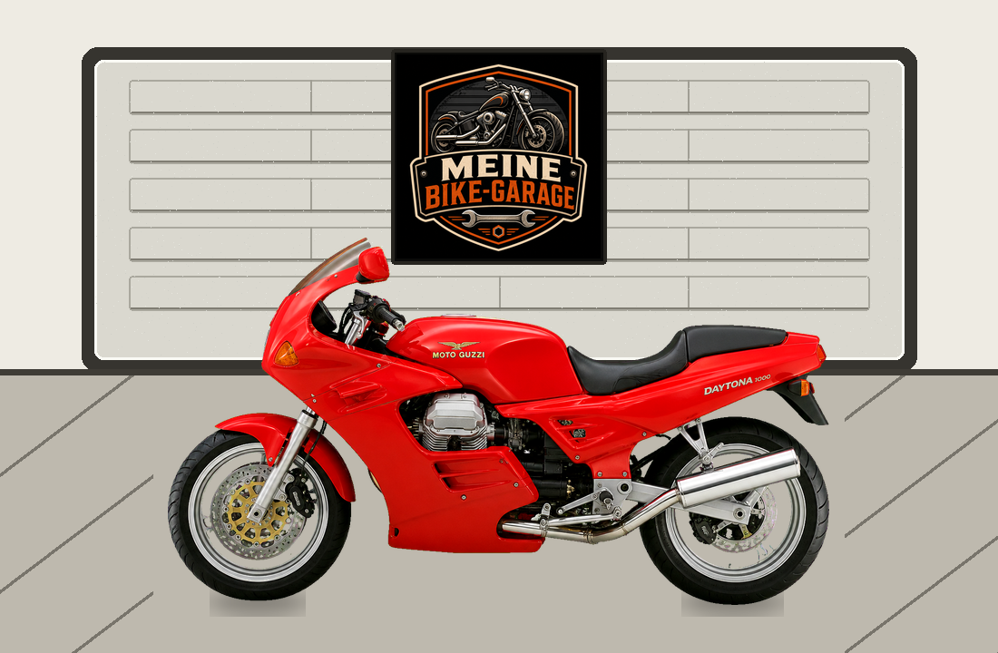Motorradillustration für Moto Guzzi Daytona 1000