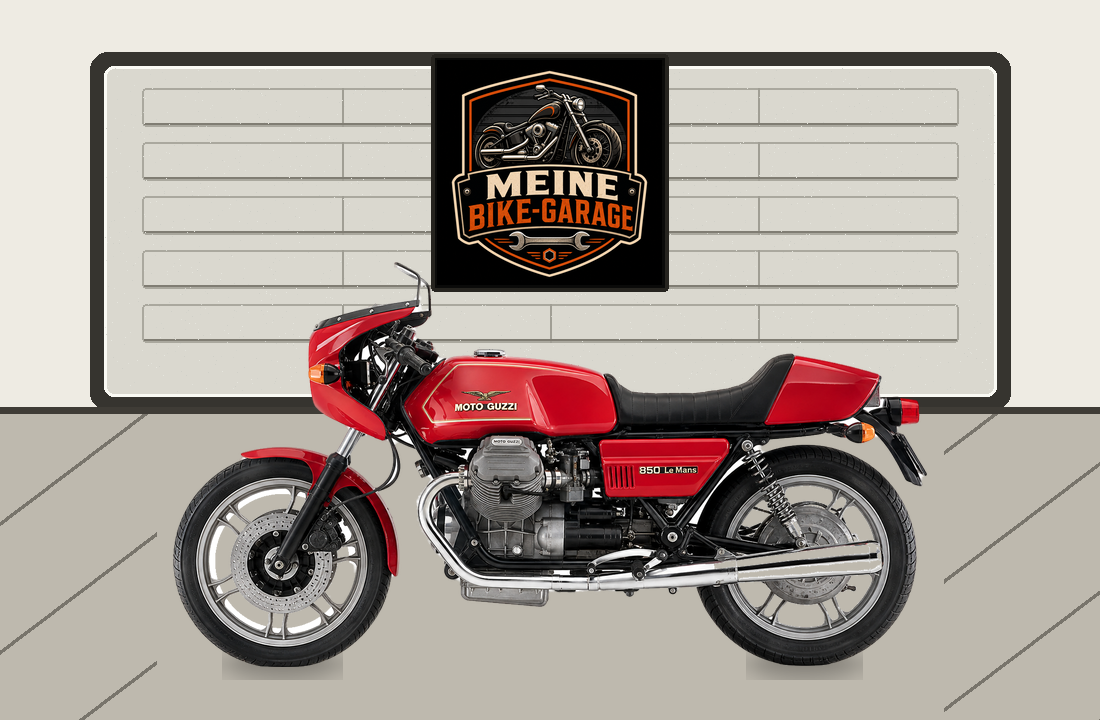 Motorradillustration für Moto Guzzi Le Mans 850