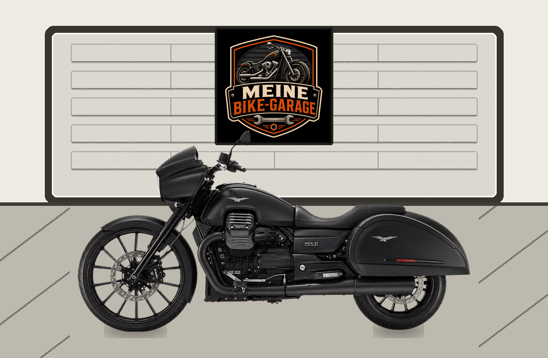 Motorradillustration für Moto Guzzi MGX-21