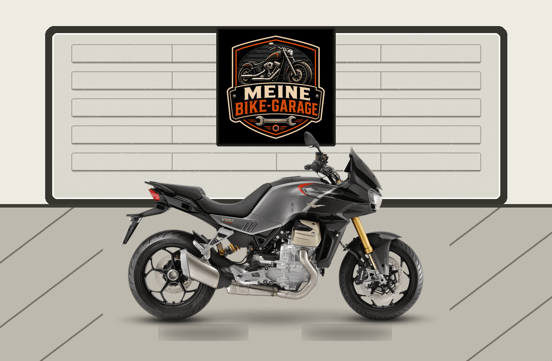 Motorradillustration für Moto Guzzi V100 Mandello