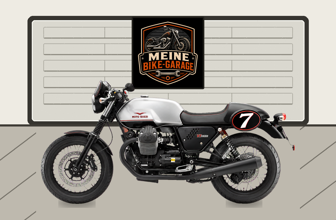 Motorradillustration für Moto Guzzi V7 Racer